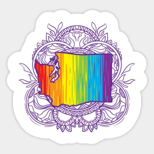 Washington Mandala Pride Sticker